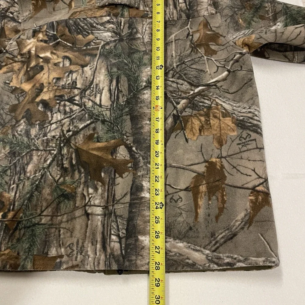 Camouflage Fleece Jacket Windproof Midway USA Men's Size L Hunting Coat NRA Camo